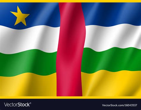 Central African Republic Flag Royalty Free Vector Image