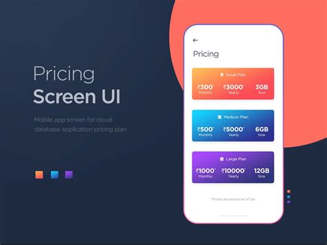 Mobile App Pricing Ui App Ui Design Mobile App Mobile App Ui