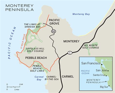 Monterey, monterey county, california, united states road map, satellite view, street view, terrain map, photos. Pebble Beach | The Lodge, Inn at Spanish Bay and Casa Palmero