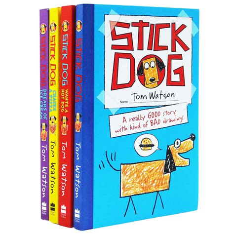 Stick Dog Series By Tom Watson 4 Books Collection Set Ages 6 11 Pa