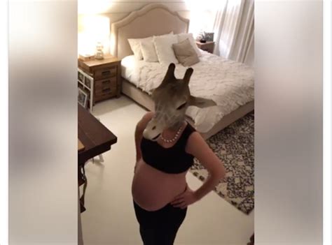 Pregnant Woman Impersonates April The Giraffe Video Goes Viral