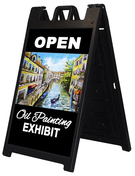Signicade Deluxe A Frame Plastic Sidewalk Sign