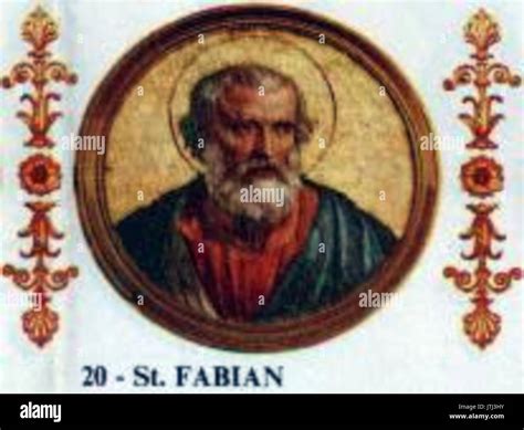 Pope St Fabian The Martyr Of Rome 236 250 Stock Photo Alamy