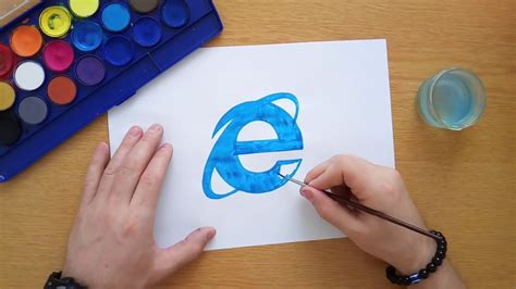 How To Draw The Internet Explorer Logo YouTube