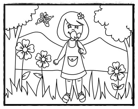 Free printable preschool coloring pages for kids that you can print out and color. Preschool Summer Coloring Page - GetColoringPages.com