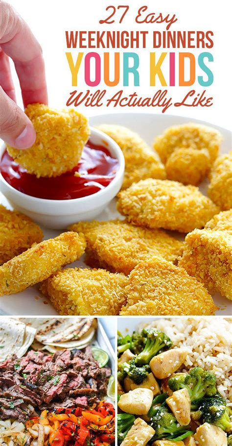Need a quick bite before you head out the door? 27 Easy Weeknight Dinners Your Kids Will Actually Like ...