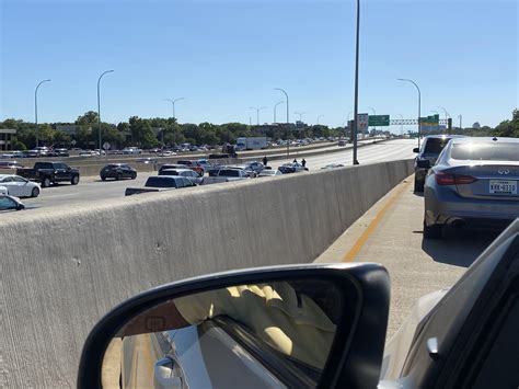 Inadvertently stuck on 635 as it is blocked off. I just wanna go home