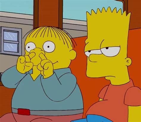 Ralph Wiggum And Bart Simpson Ralph Wiggum Simpsons Meme The Simpsons