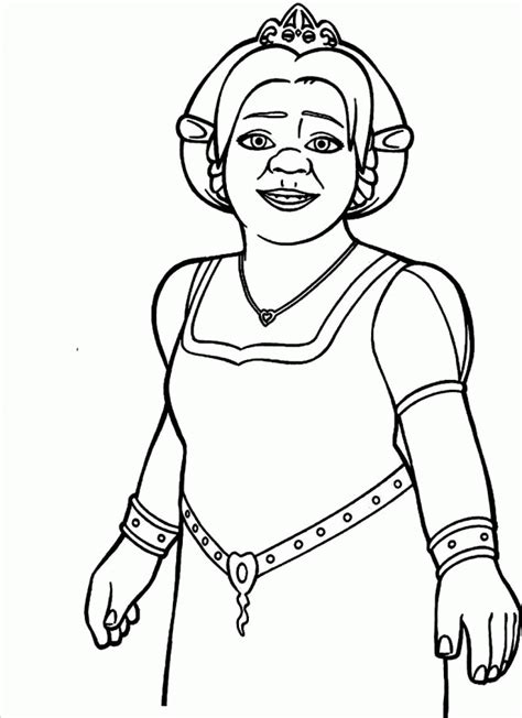 Princess Fiona Coloring Pages For Kids Printable Free
