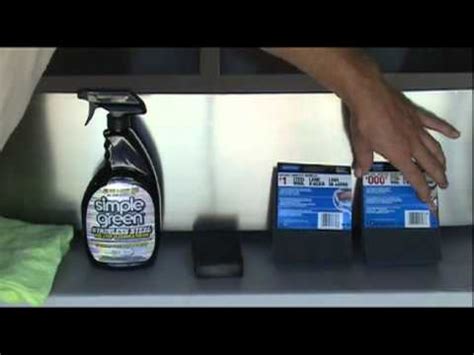 I used to do this a lot on elevators. How to Remove Scratch from Stainless Steel Sink - YouTube
