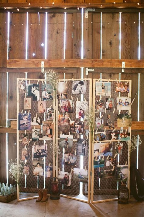 Displaying photos at your wedding is not only a fun way to honor the past while celebrating your future, but it's also an easy and affordable form of think beyond a photo wall when brainstorming ways to display family photos. wedding photo display ideas 1 - Fab Mood | Wedding Colours ...