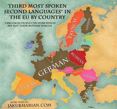The Most Spoken Languages In Europe Mapped Vivid Maps Language Map
