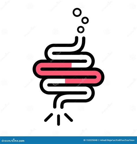 Abdominal Bloating Stomach In Human Stomach Cartoon Vector