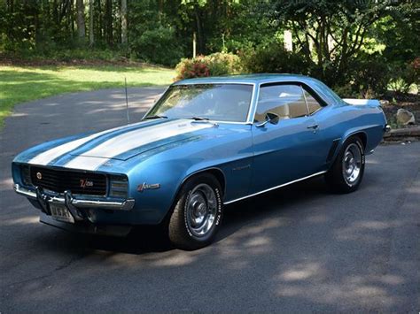 1969 Chevrolet Camaro Rally Sport 0 Miles Blue Coupe 302 Manual For
