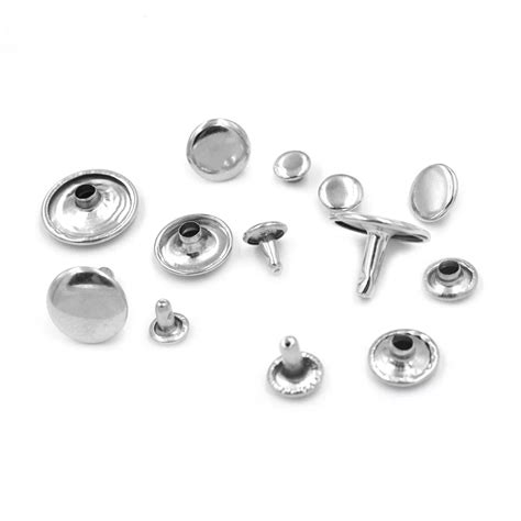 100setslot 5mm 15mm Metal Rivets Buttons Snaps Metal Nails Luggage