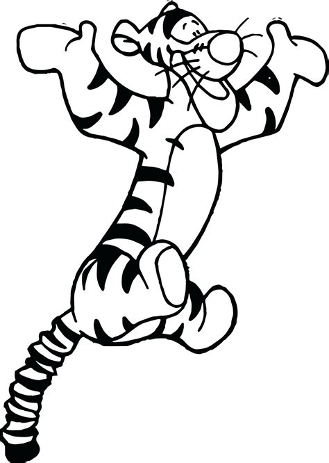 Tigger Line Drawing Coloring Pages Clipartmag Sketch Coloring Page