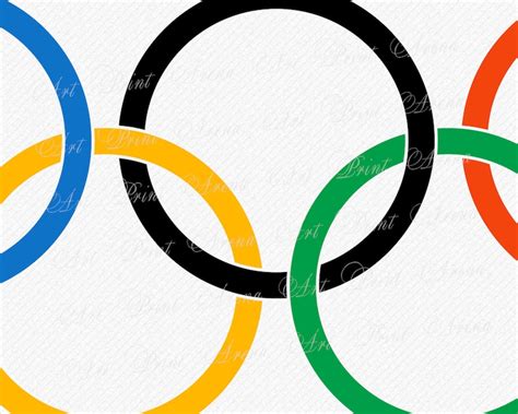 Olympic Rings Logo Svg Cutting File Olympic Rings Monogram Etsy