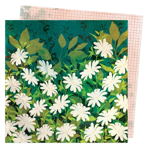 Vicki Boutin Fernwood Double Sided Cardstock 12x12 Field Of Daisies