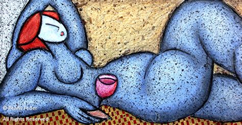 Penny Feder Work Detail Blue Nude And Goblet