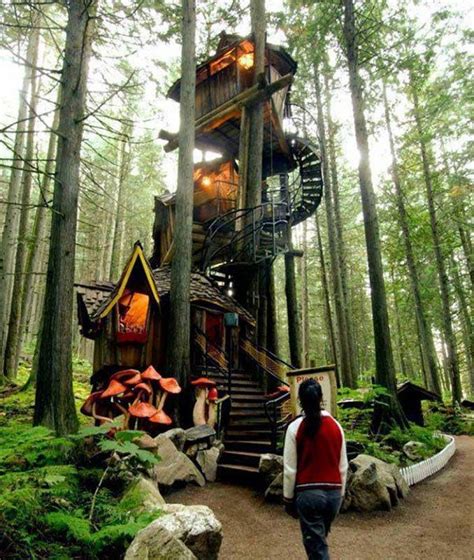 Three Story Treehouse British Columbia Canada Tree House Designs