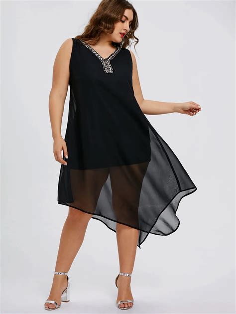 Buy Gamiss Dresses Women Plus Size Beading Embellished