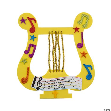 Praise The Lord Harp Craft Kit Makes 12 Oriental Trading