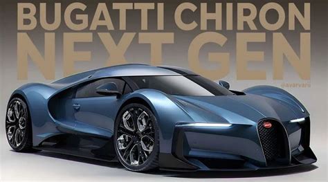 The Bugatti Chiron Next Gen Concept Car Is Shown In This Advertisement