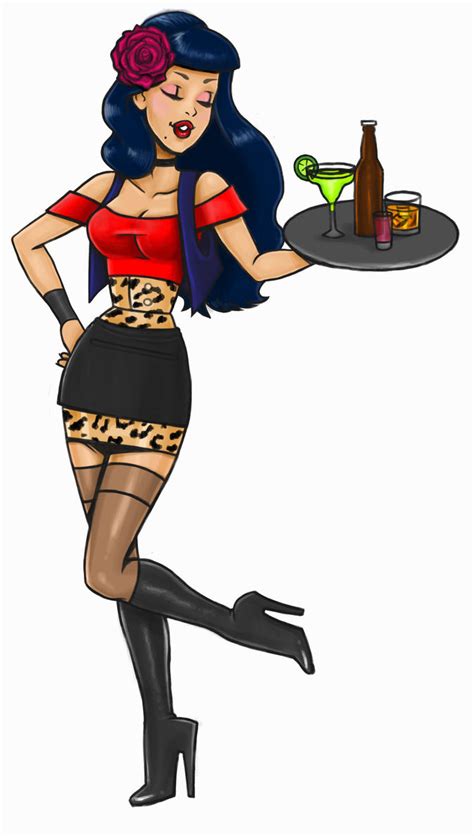 Sexy Waitress By Tsukiko88 On Deviantart