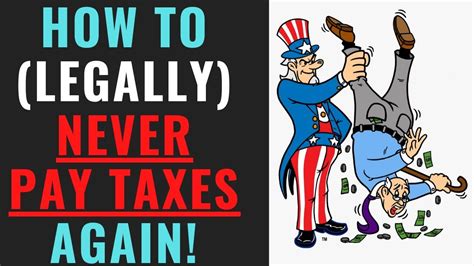 How To Legally Never Pay Taxes Again Youtube Paying Taxes Financial Health Book Summaries