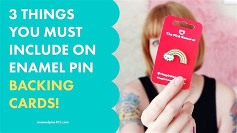 3 Things You Must Include When You Make Enamel Pin Backing Cards Youtube
