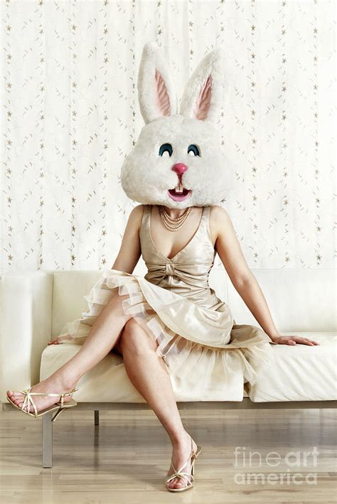 Woman Wearing A Bunny Mask Photograph By Lise Gagne Fine Art America