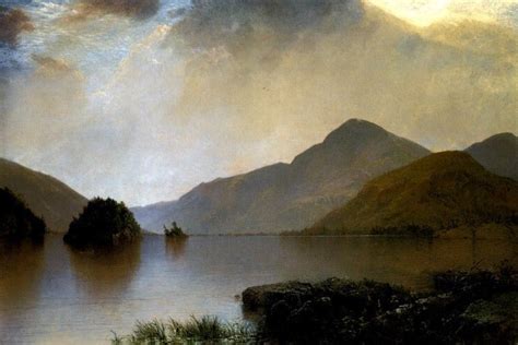 Lake George 1869 American Nature Landscape Painting By John Kensett