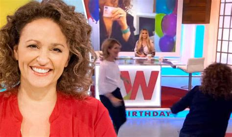 Loose Women In Chaos As Furious Kaye Adams Chases Nadia Sawalha Tv And Radio Showbiz And Tv