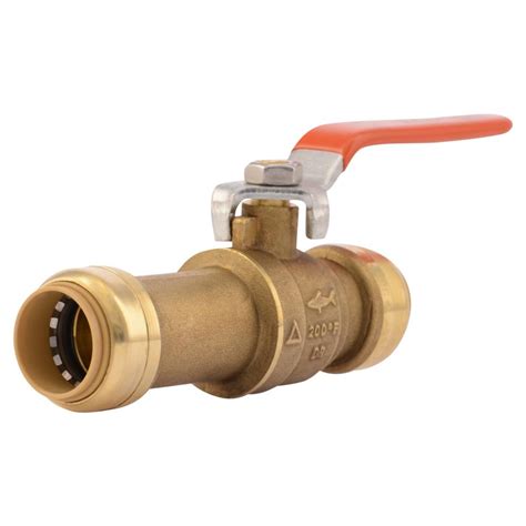 Sharkbite In Brass Push To Connect Slip Ball Valve Lf The