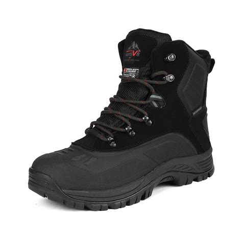 Nortiv 8 Nortiv 8 Mens Snow Boots Insulated Waterproof Outdoor Hiking