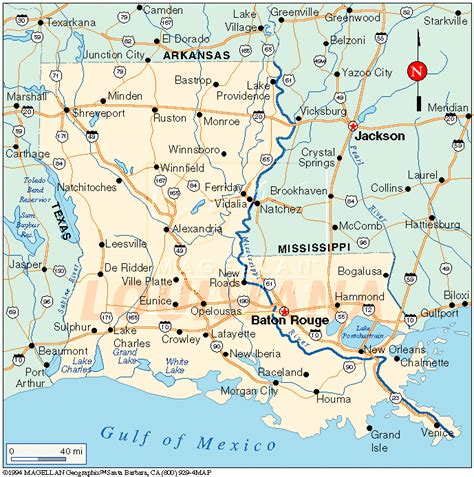 Louisiana Map Usa
