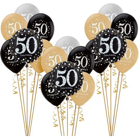 50th Birthday Balloons And Banners 50th Fabulous Birthday Backdrop