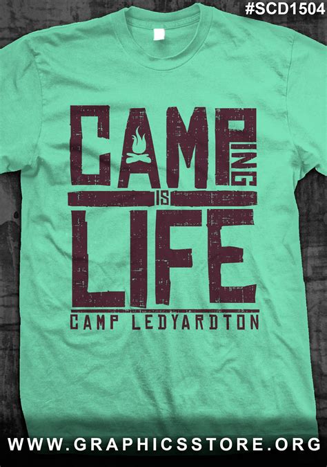 SCD1504 Summer Camp T-shirt Camping is life | Camp shirt designs, Camp tshirts designs, Camp 
