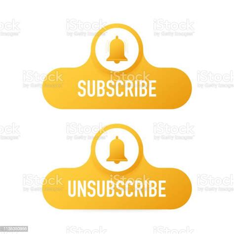 Subscribe Button Template With The Notification Bell News Subscribe