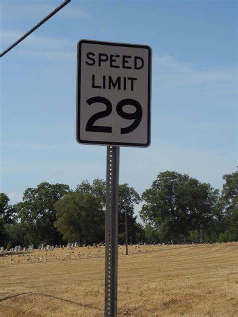 A 29 Mph Speed Limit Sign In Clinton Indiana Imgur
