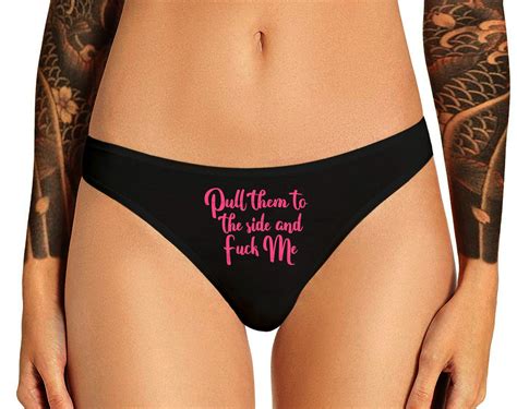 Pull Them To The Side And Fuck Me Panties Sexy Slutty Funny Naughty Bachelorette Party Gift