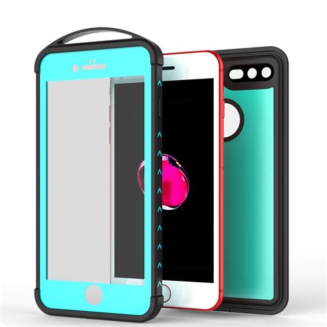 Iphone 8 Plus Waterproof Case Punkcase Alpine Series Teal Heavy D