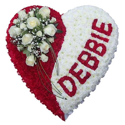 Maybe you would like to learn more about one of these? Funeral Flowers Funeral Heart Red White Name