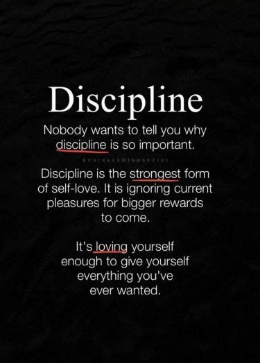 Nobody Wants To Tell You Why Discipline Is So Important Motivation Inspirational Quotes