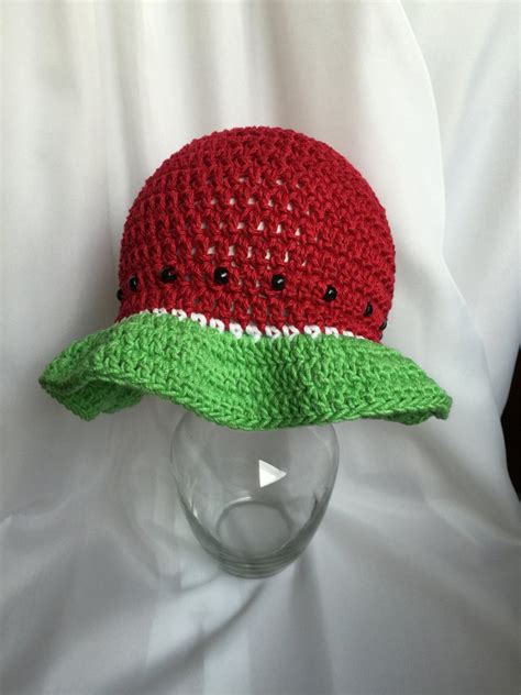 Watermelon Sun Hat Beach Sun Hats With Brim Sun Protection Etsy