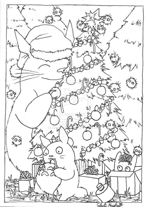 Anime Christmas Coloring Pages