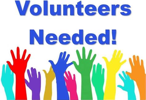 volunteers needed list of jobs volunteer