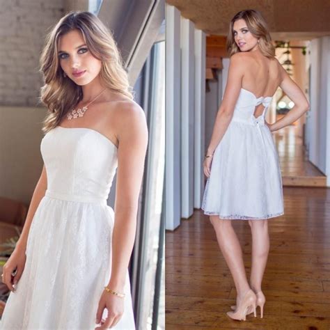 Strapless wedding dresses with a chiffon & tulle skirt are great for pear shapes and petite busts but can also be good options for curvier figures as these shapes often fit beautifully into the construction of the dress. Spring Short 2016 Newest Wedding Dresses Strapless A-line ...