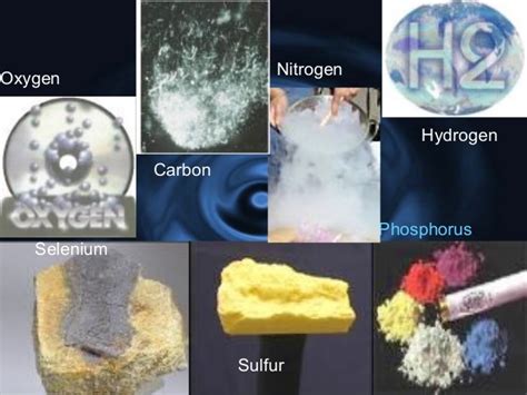 This list contains the properties of metals, metalloids and nonmetals. Non metals