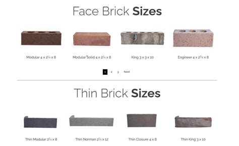Brick Sizes The Best Options At Interstate Brick